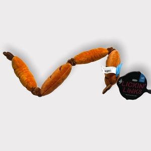 Lickin Links Sausage Bark Dog Toy Medium NWT